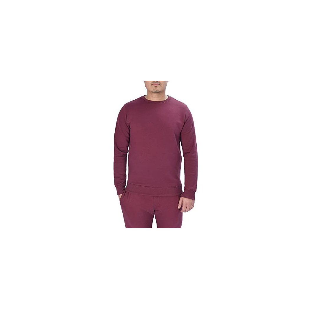 M17 Men’s Classic Plain Crew Neck Fleece Sweatshirt Jumper