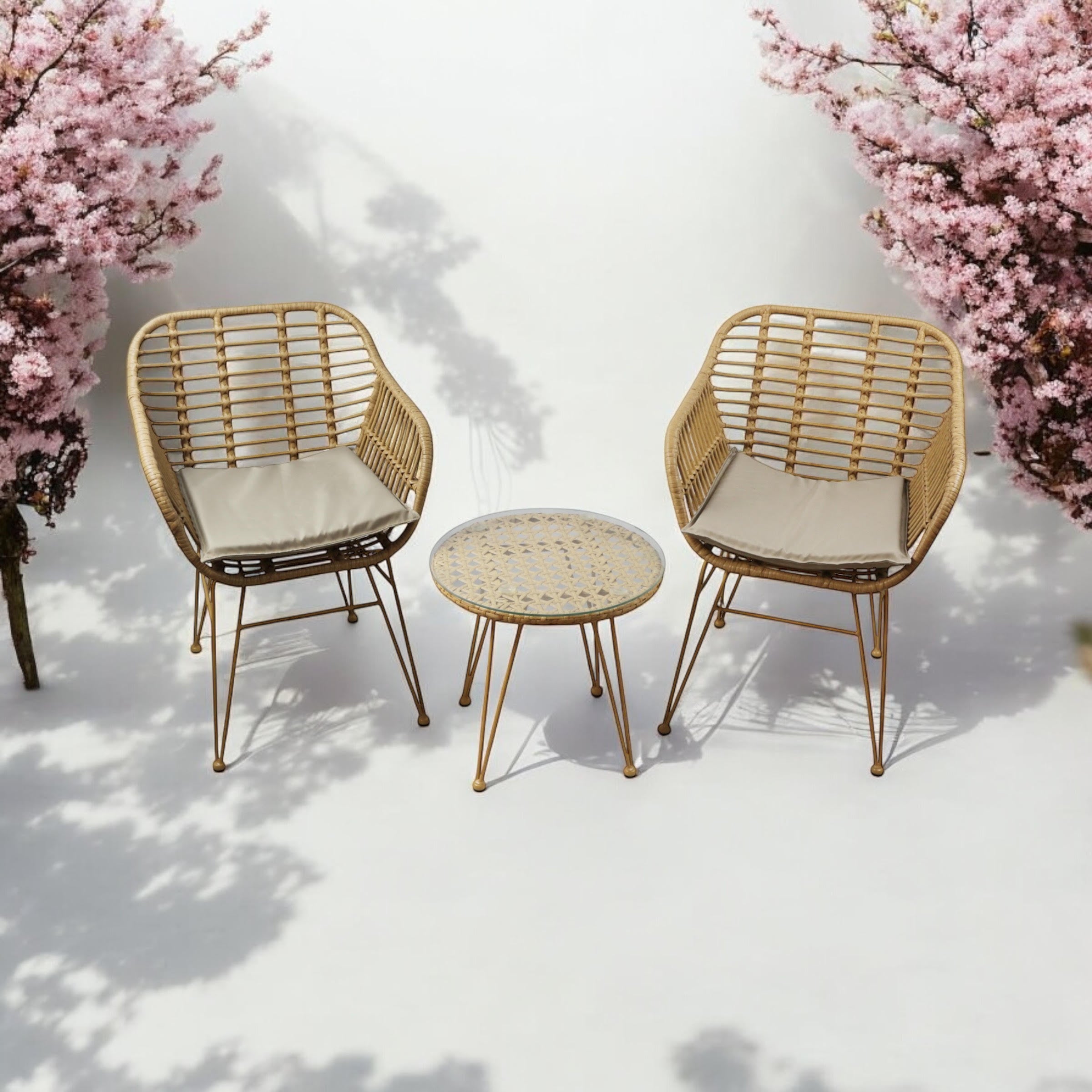 MSL Rattan Bistro Set for Outdoor Dining