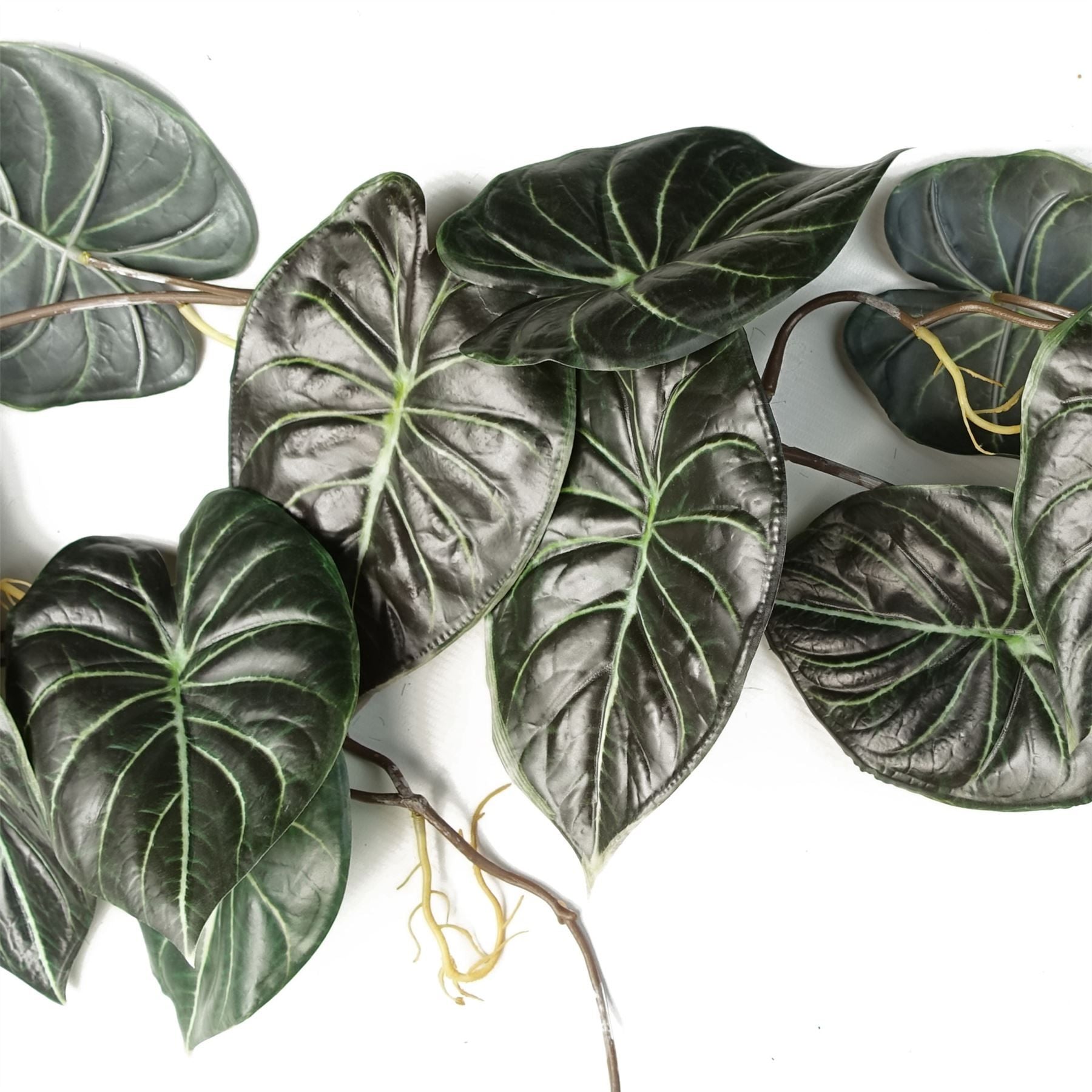 Leaf 120cm Artificial Hanging Trailing Alocasia Dragon Scale Dark Plant