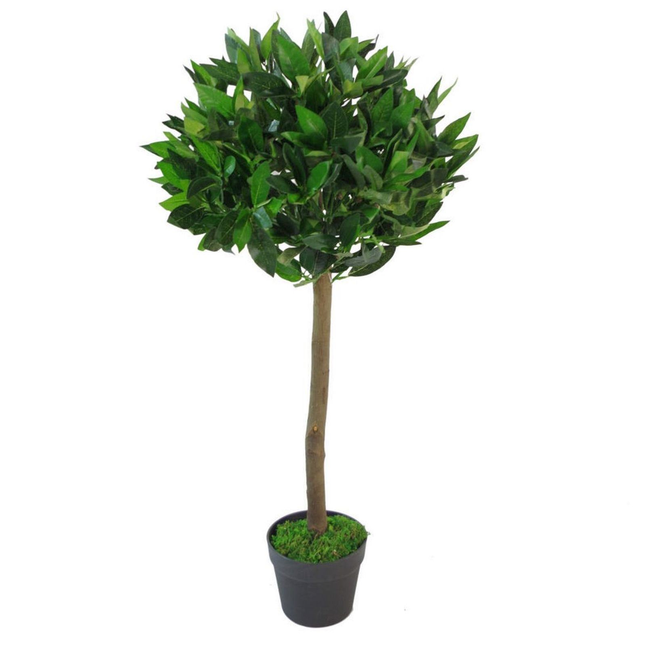 Leaf Design UK 90cm Artificial Realistic Bay Laurel Topiary Ball Tree