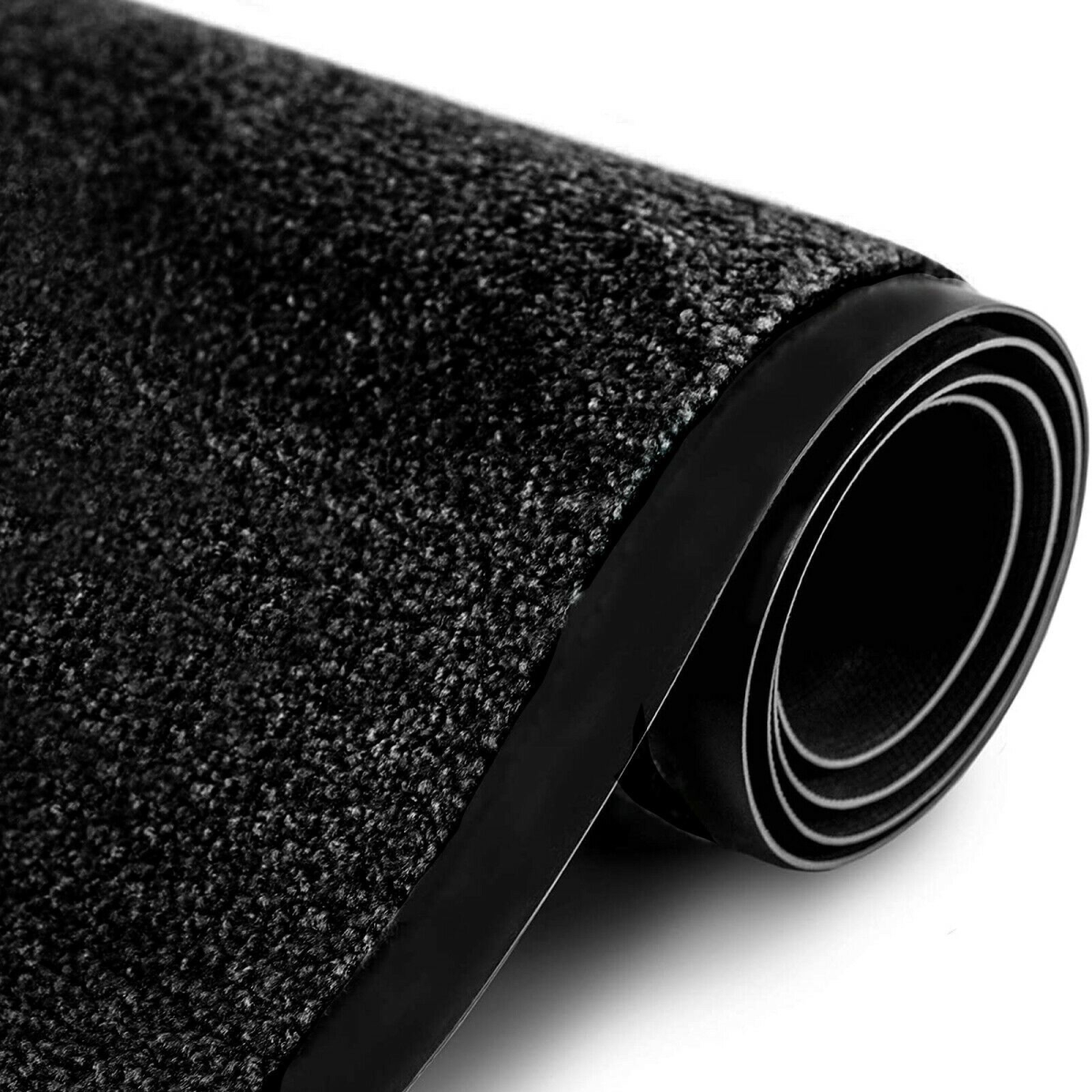 Heavy Duty Black Rubber Barrier Mat 90 x 150 cm