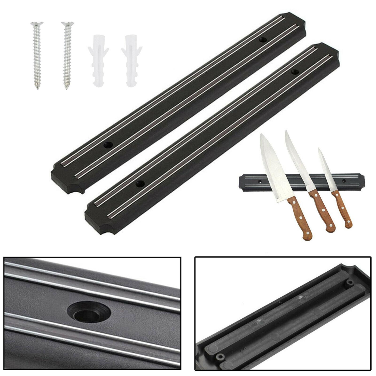 55CM Wall Mounted Magnetic Knife Holder Bar for Knives and Tools