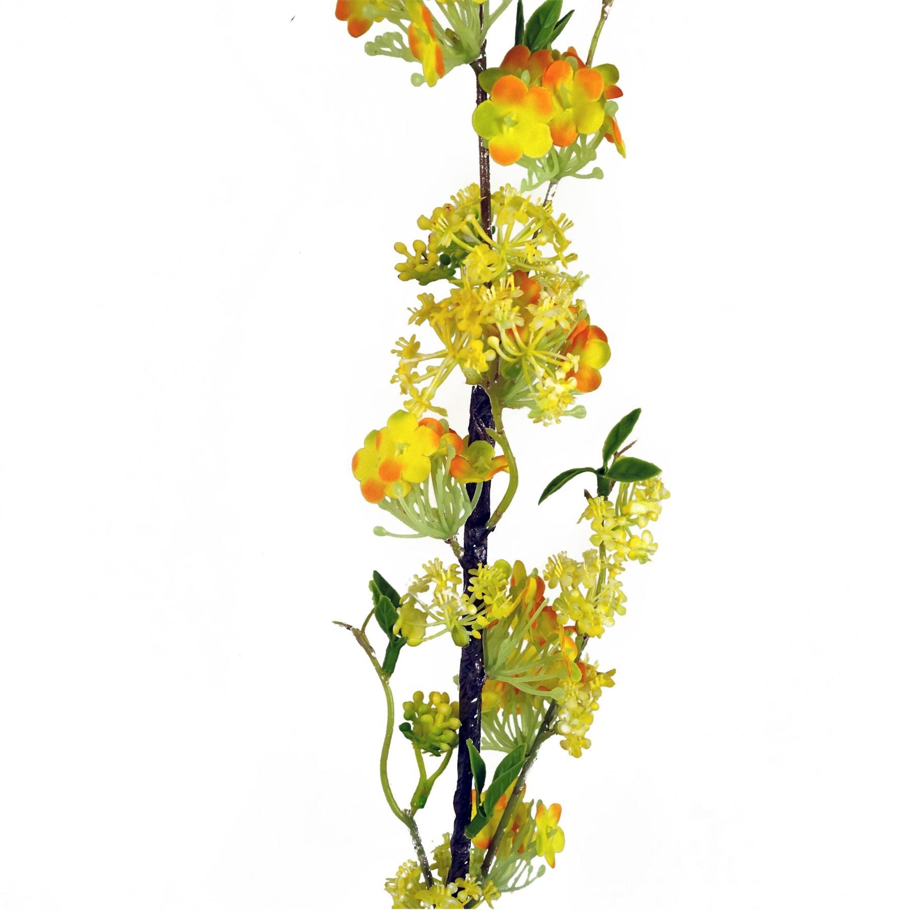 Leaf 100cm Yellow Blossom Spray Stem Artificial Flower Arrangement Stem