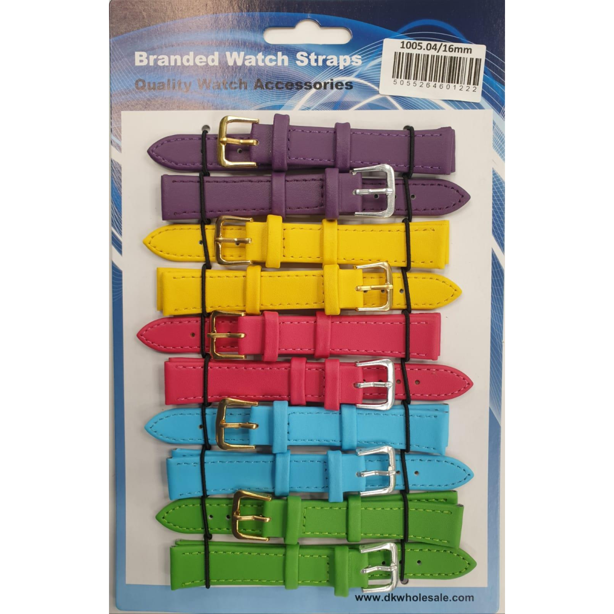 Leather Pastels Watch Straps Pk10 size 8mm 1005.04