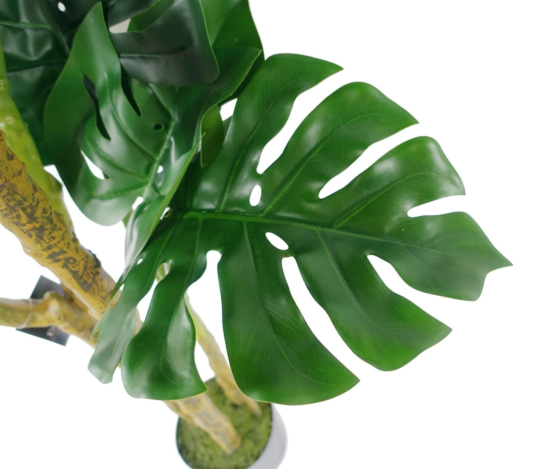150cm Artificial Monstera Plant in Weighted Pot, Premium Quality, Highly Realistic, Ready to Display