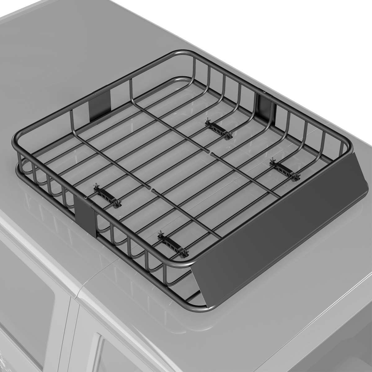 HOMCOM Steel Universal Roof Rack Basket, 90.7 kg Cargo Carrier