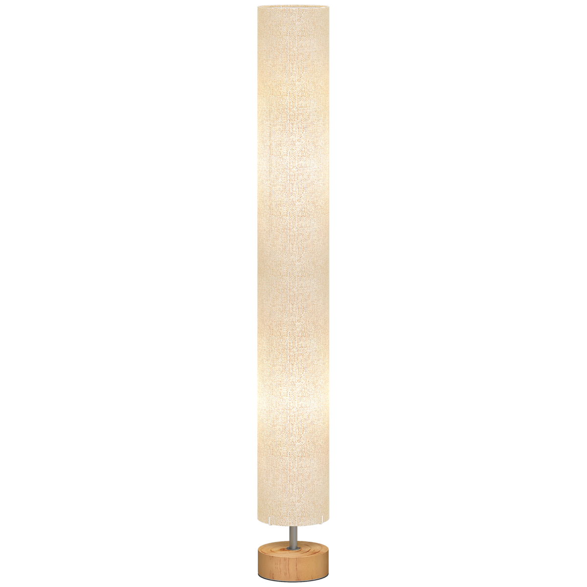HOMCOM LED Floor Lamp, Adjustable 3000K/4500K/6500K, Black