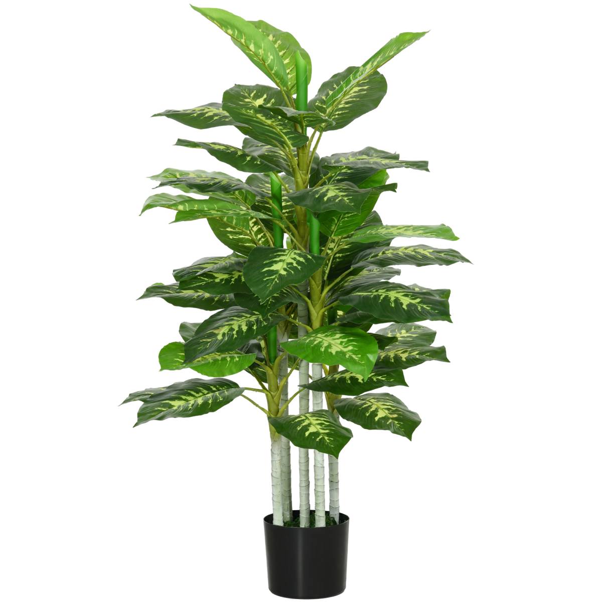 HOMCOM Artificial Evergreen Tree in Pot, Indoor Outdoor Decor