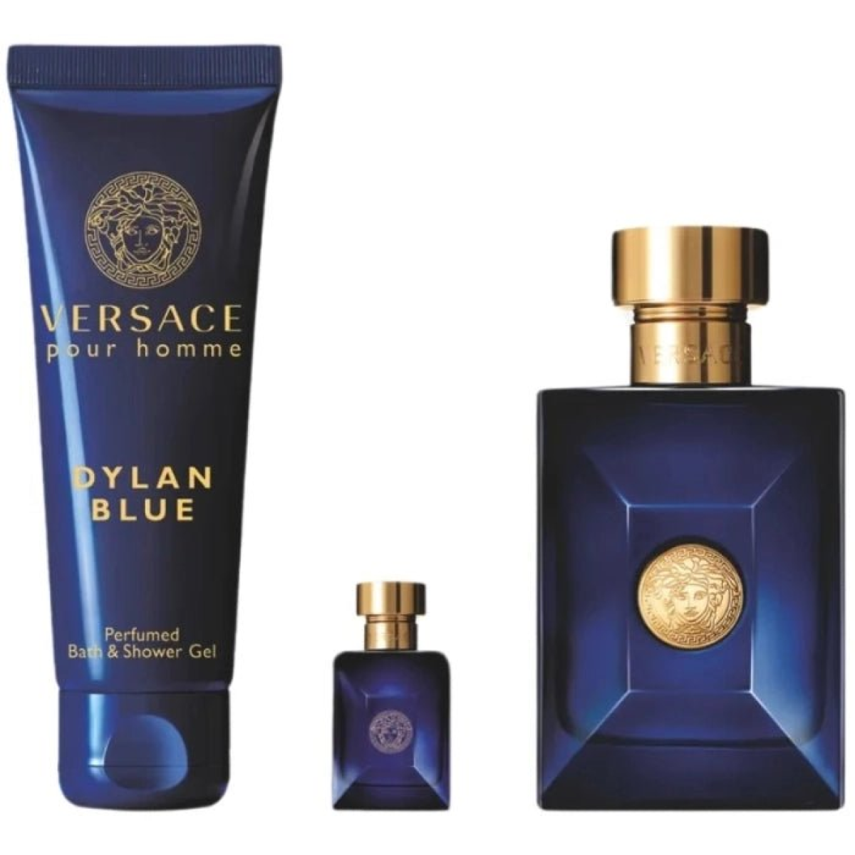 Versace Dylan Blue Gift Set for Men EDT 100ml + Shower Gel 150ml + EDT 5ml
