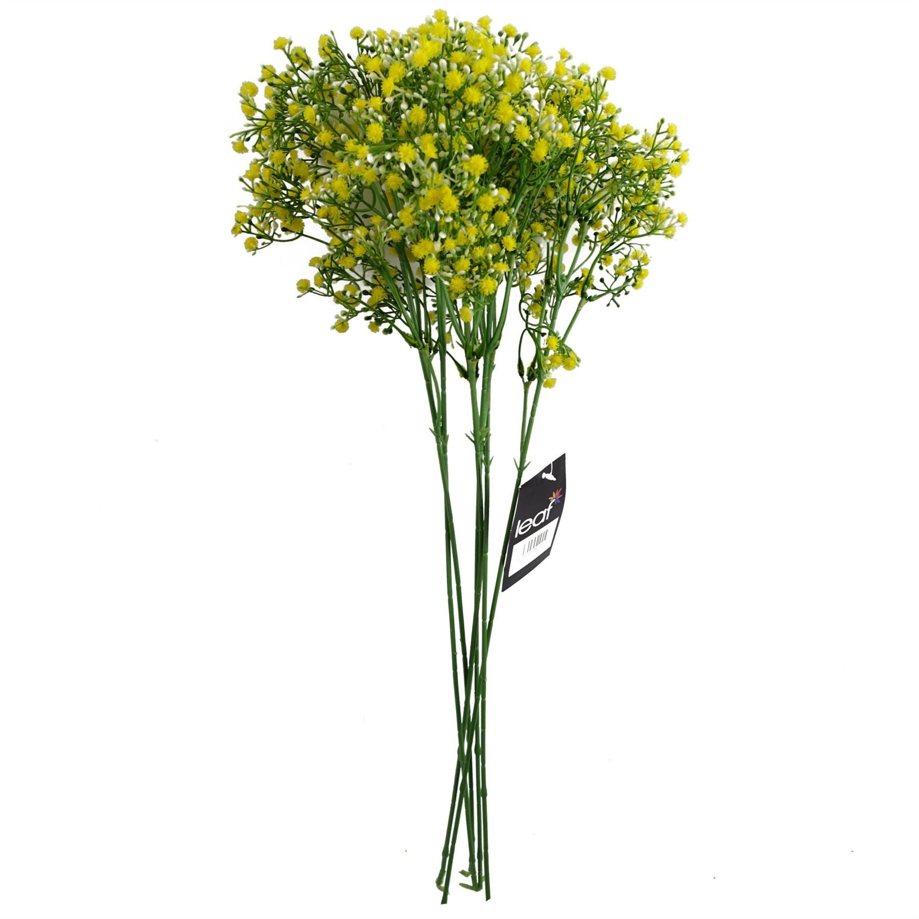 Leaf 55cm Yellow Artificial Gypsophila Stem