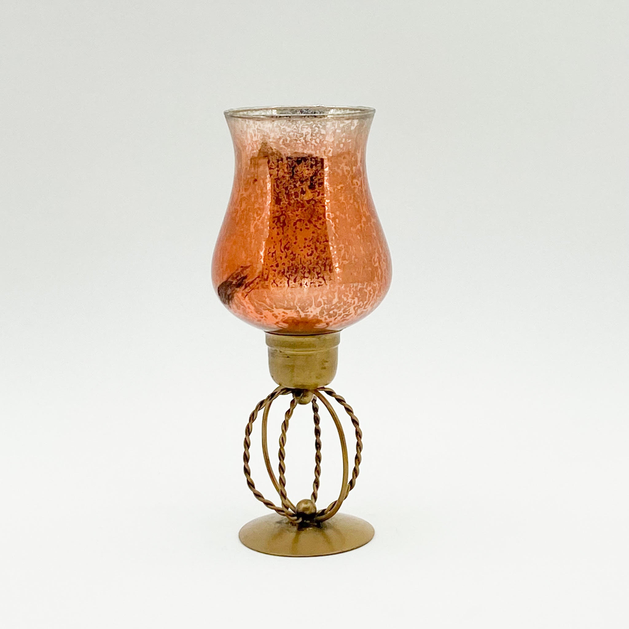MSL 10-Inch Gold Hand Finished Tea Light Candle Holder