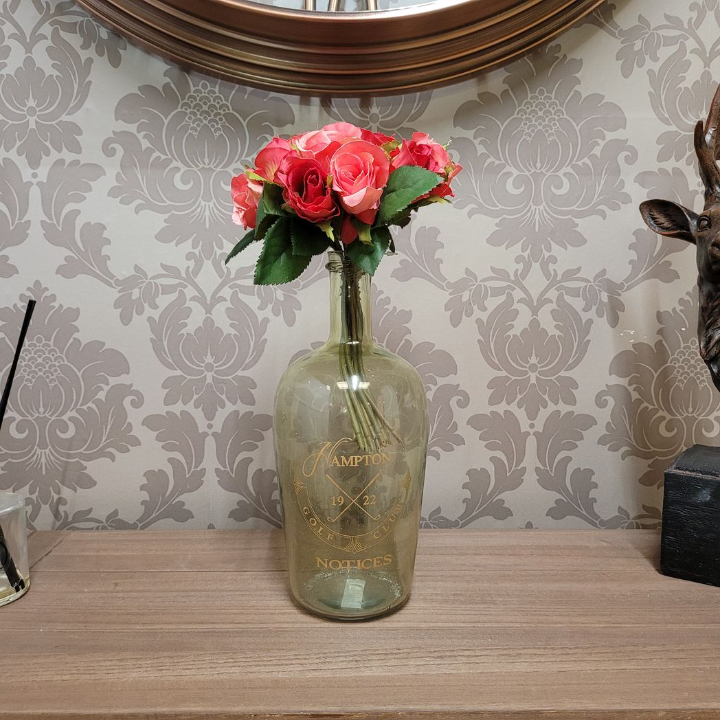 MSL 11 Decorative Glass Vase Recycle Green
