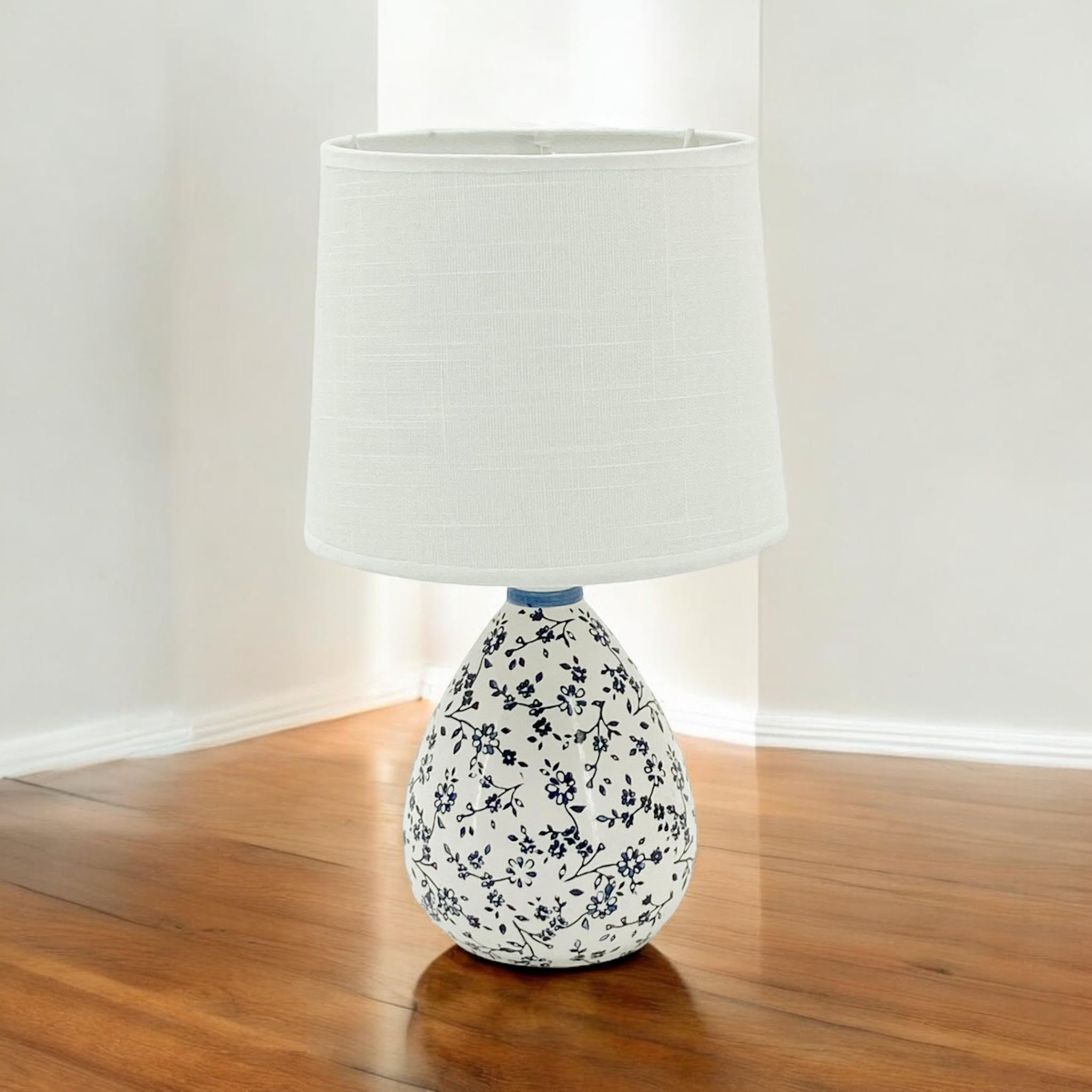 MSL Traditional Table Lamp Base and Shade with Inline Rocker Switch, Double Insulated