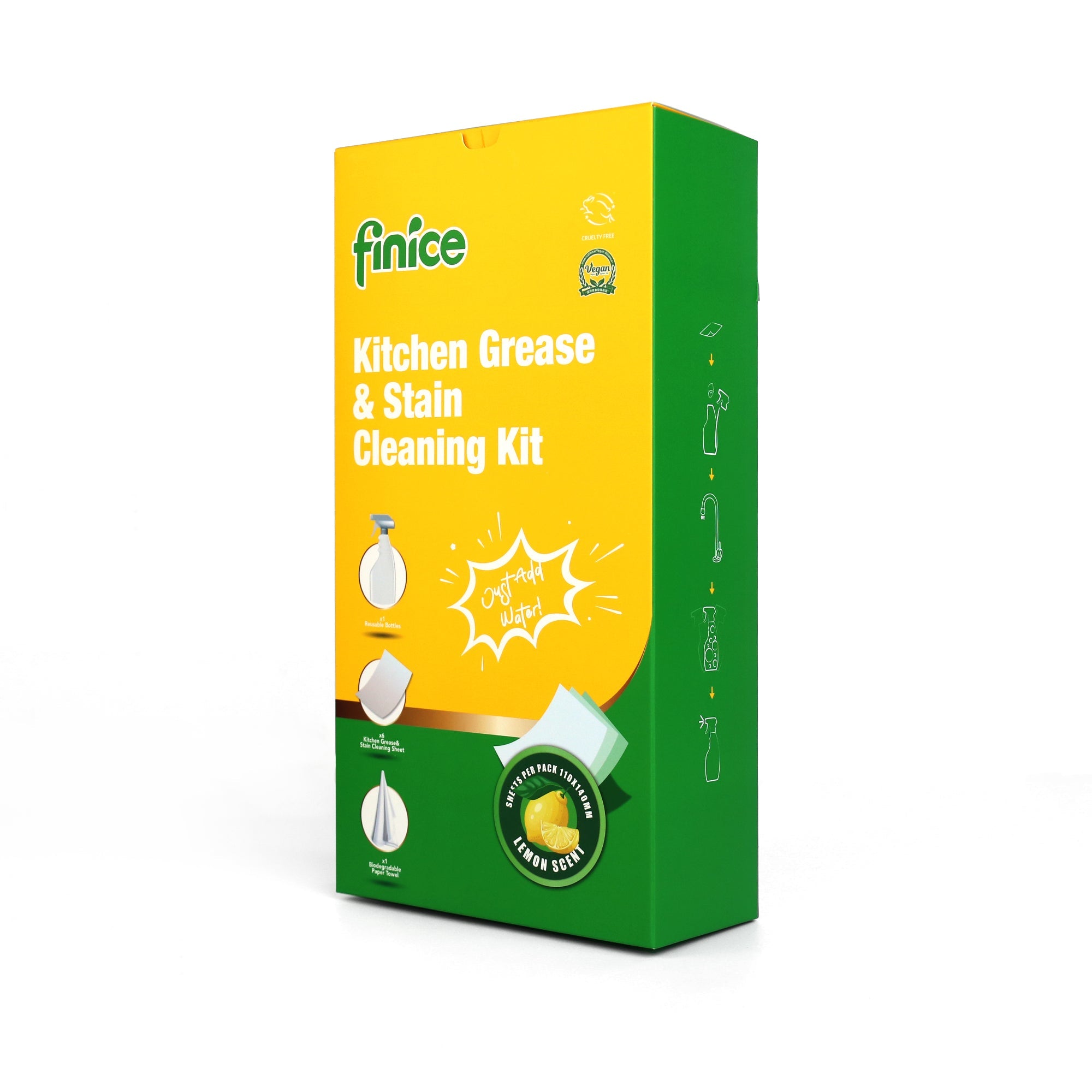Finice Kitchen Grease & Stain Cleaning Kit