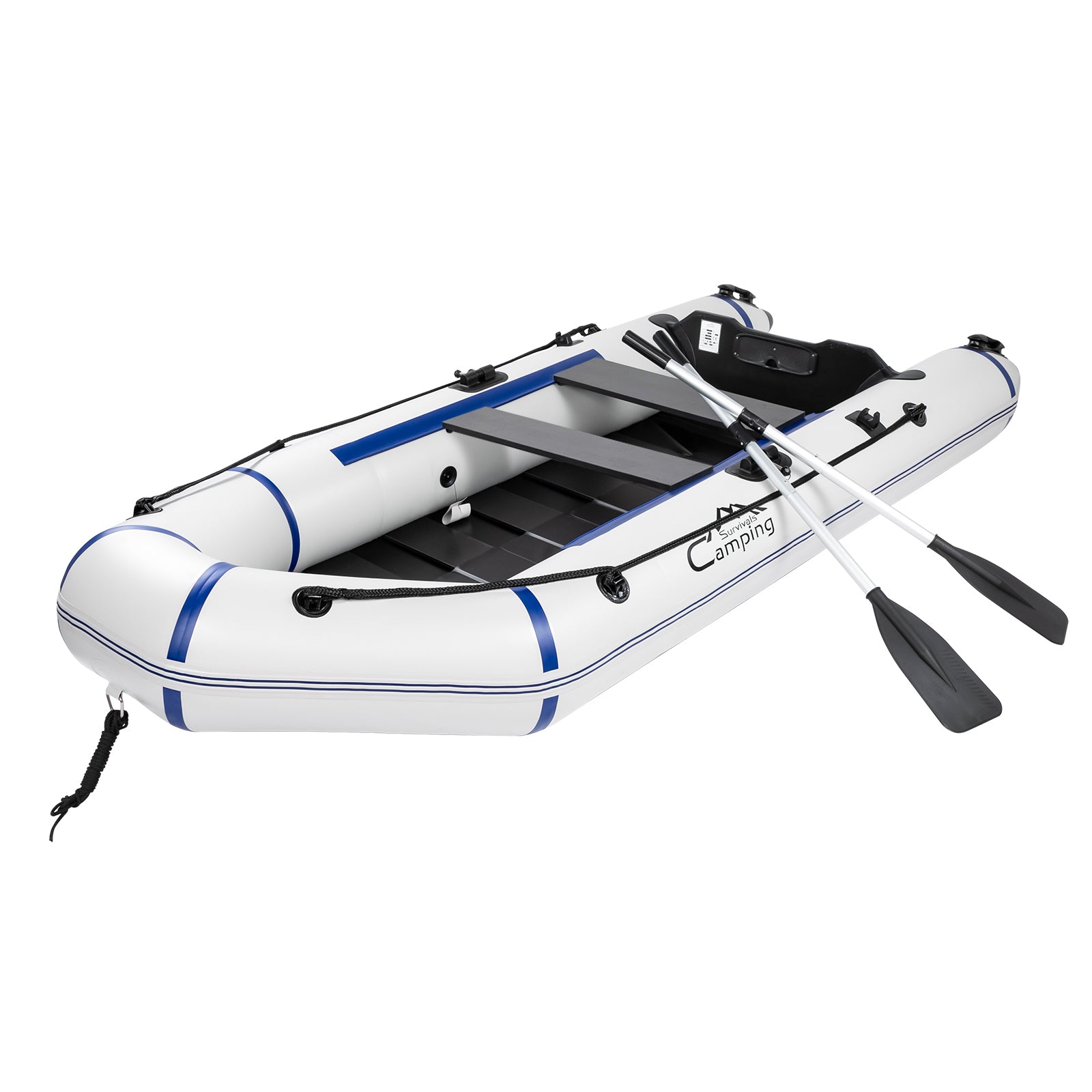 10ft Inflatable PVC Dinghy Boat, 726 lb Load, 2 Air Chambers