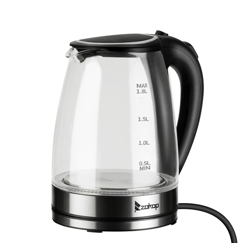 HD-1857-A 1.8L Electric Glass Kettle 220V 2000W UK Plug