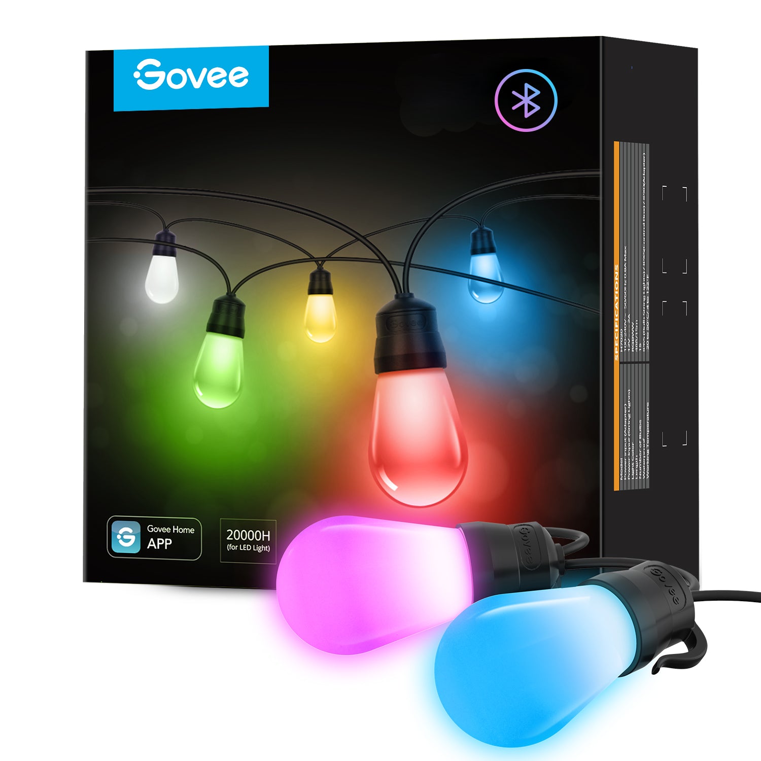 GOVEE RGBIC SMART OUTDOOR LIGHTS 15M