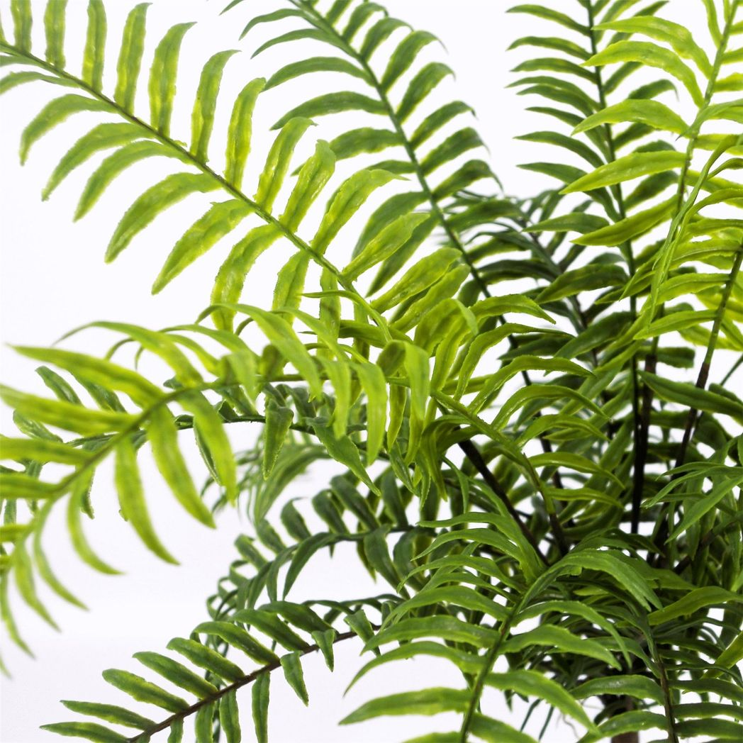 Leaf 50cm Artificial Boston Fronded Fern Plant, Bare Stem, Unpotted