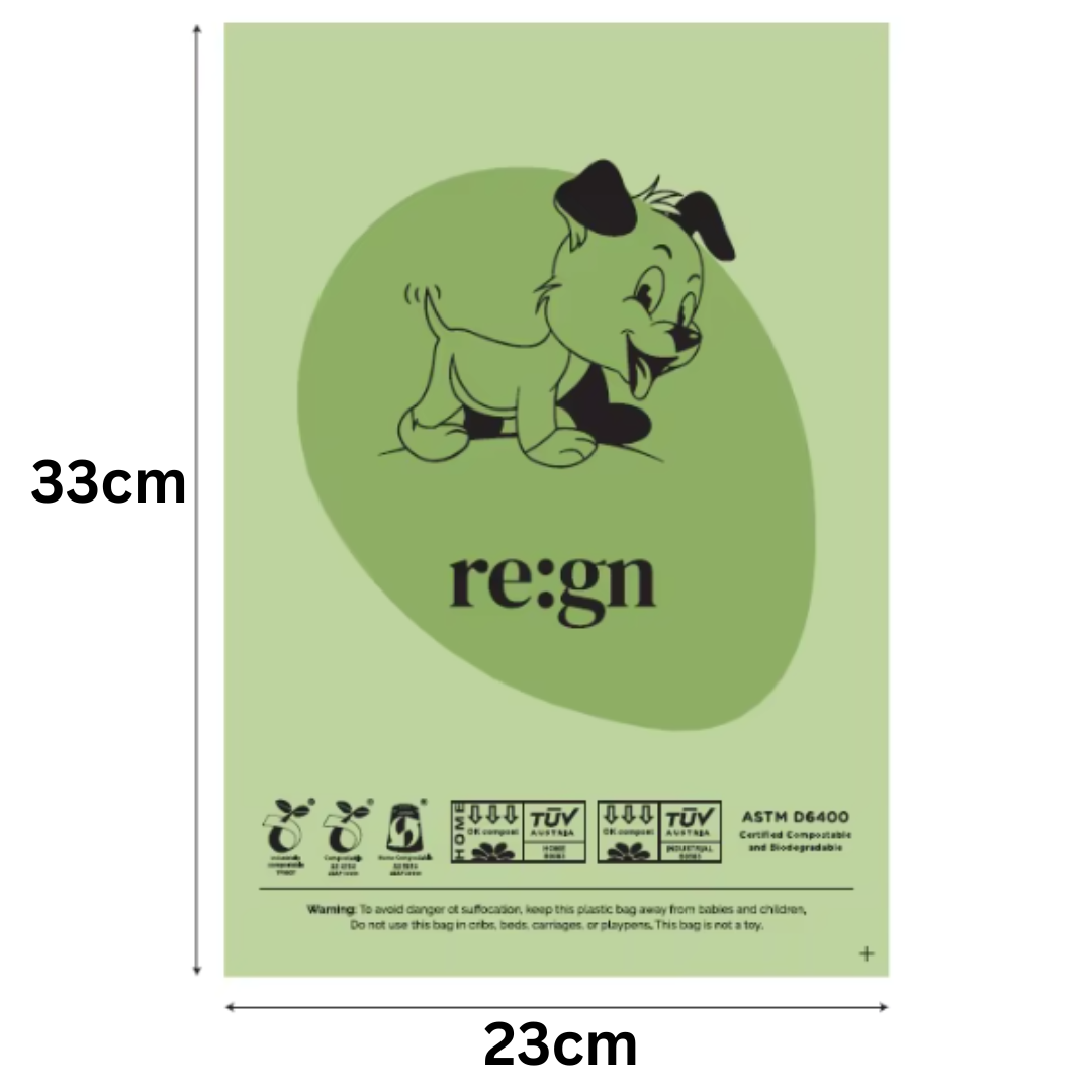 Re:gn Compostable Dog Poop Bags – 120 Bags per Pack