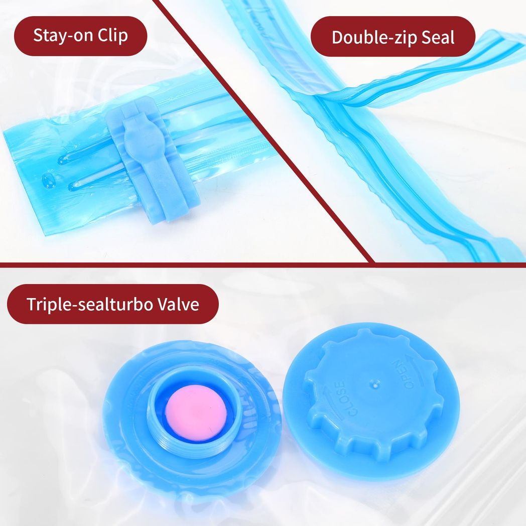 Vinsani 3 Pack 80cm x 100cm Vacuum Storage Bags