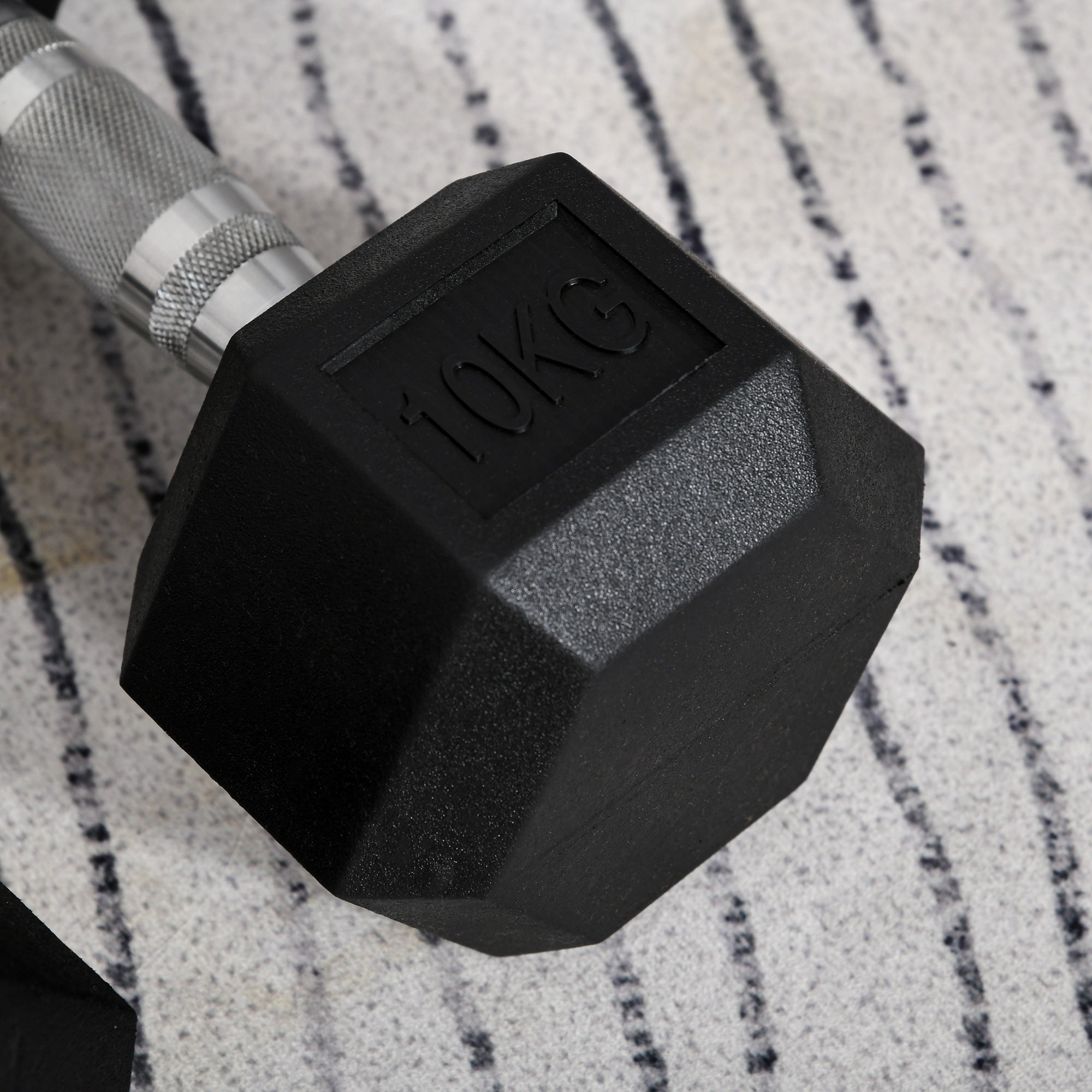 Hexagonal Dumbbell Set 2 x 10kg for Home Fitness HOMCOM
