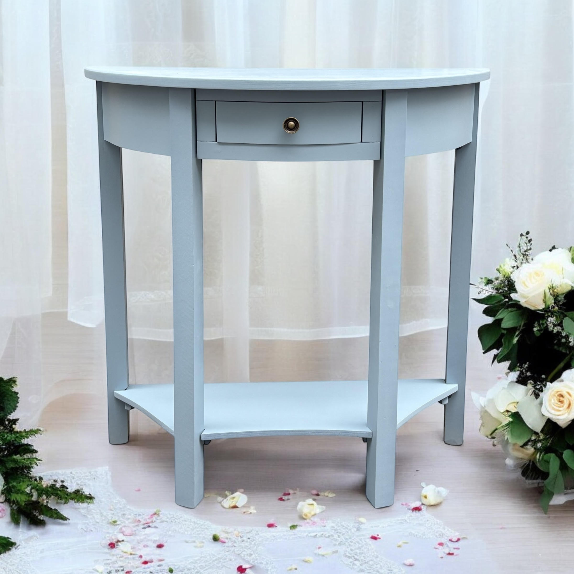 MSL 80cm Hand Finished 2 Drawer Side Table / Bedside Table