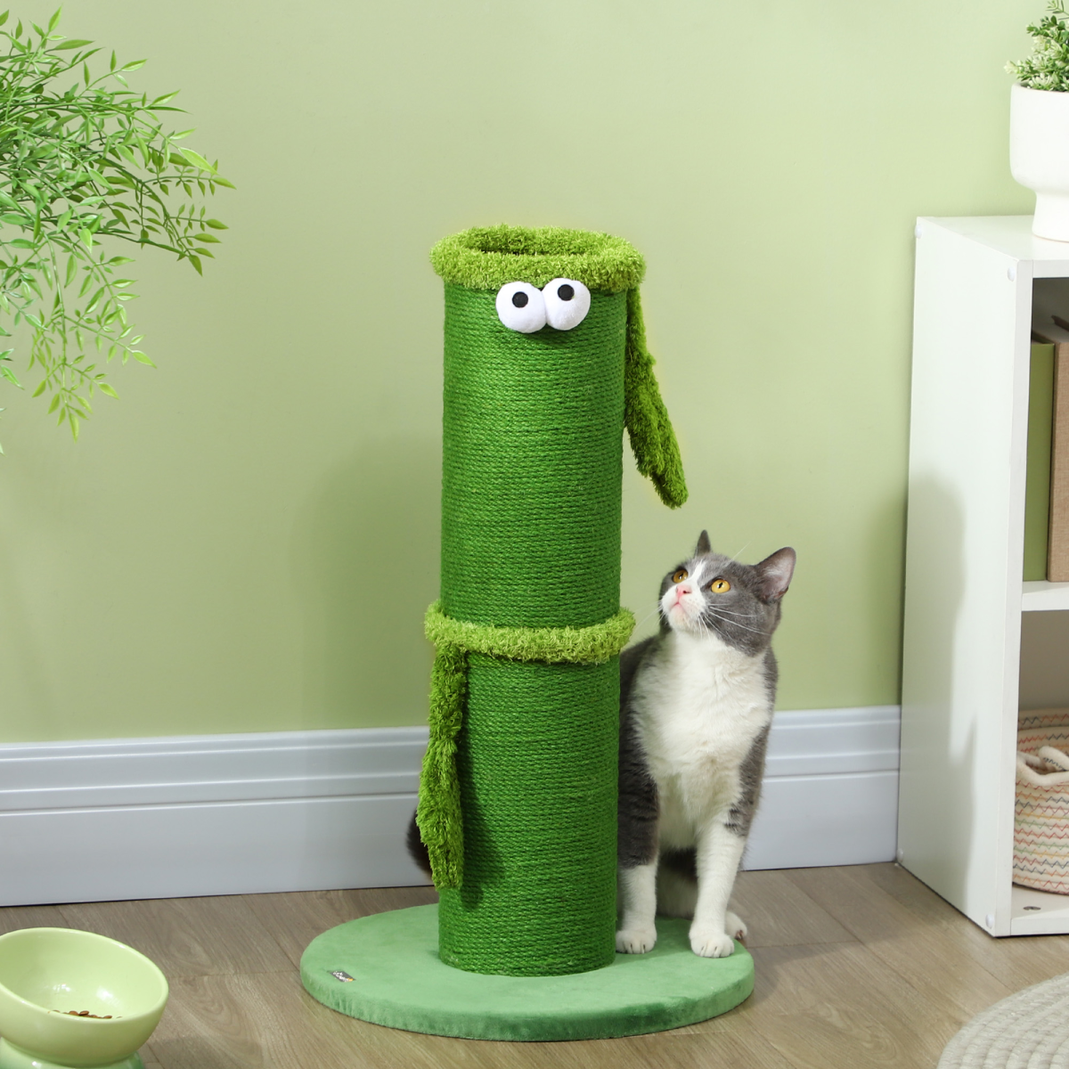 PawHut Indoor Cat Scratching Post with Sisal Rope, Large Base