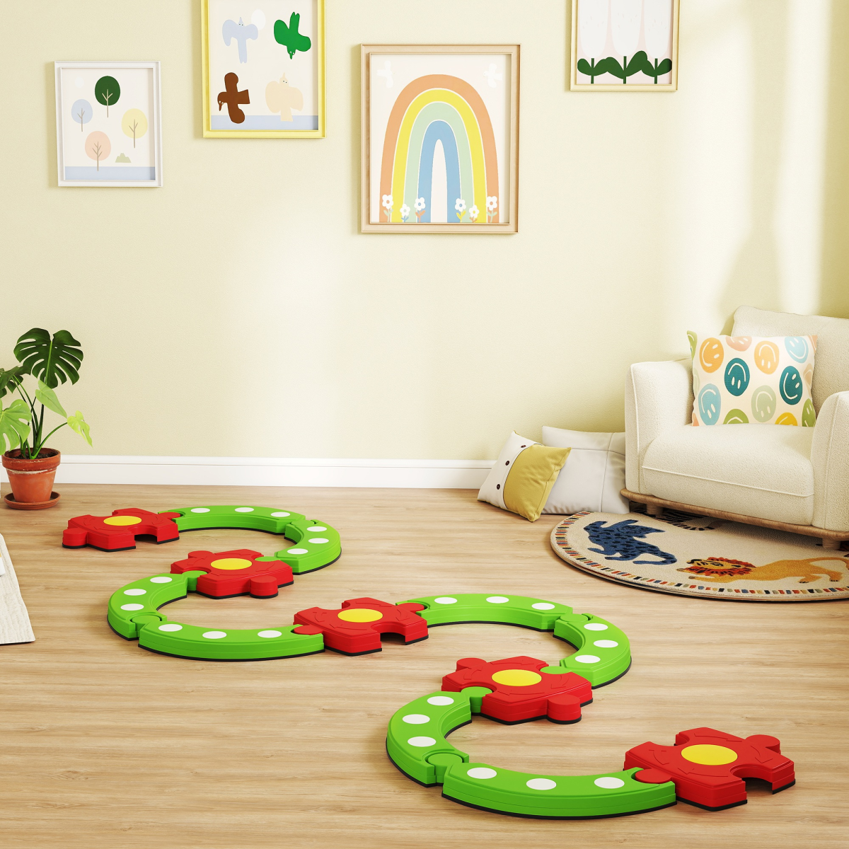 AIYAPLAY Kids Balance Beam Stepping Stones Sensory Toy