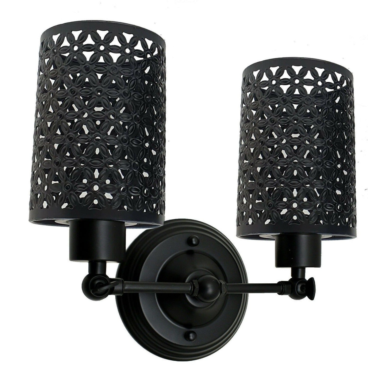 Black Vintage Industrial Wall Mounted Cage Wall Sconce Light