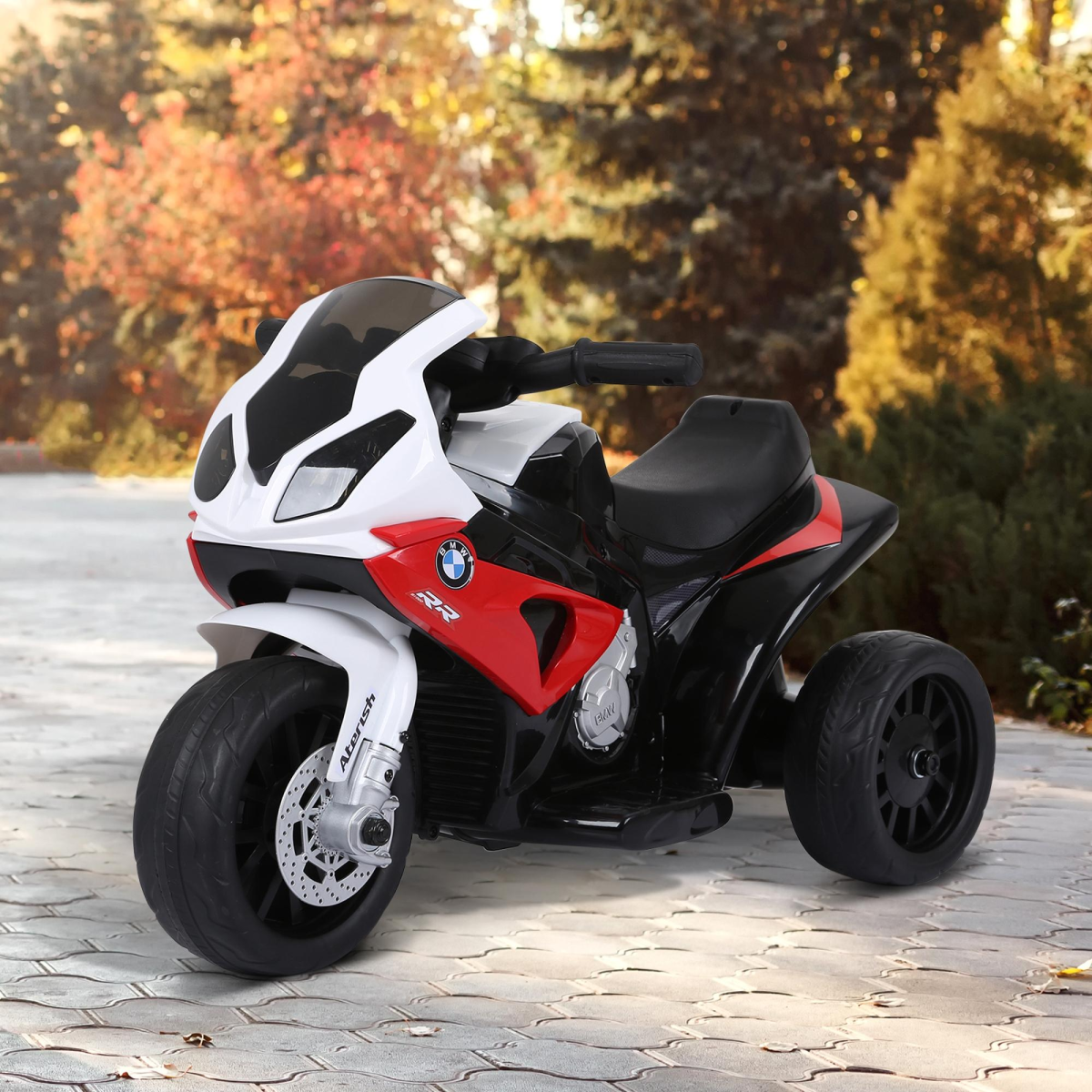 HOMCOM Electric Kids Ride On Motorcycle, BMW Licensed, Headlights, Music and Lights, 18-36 Months