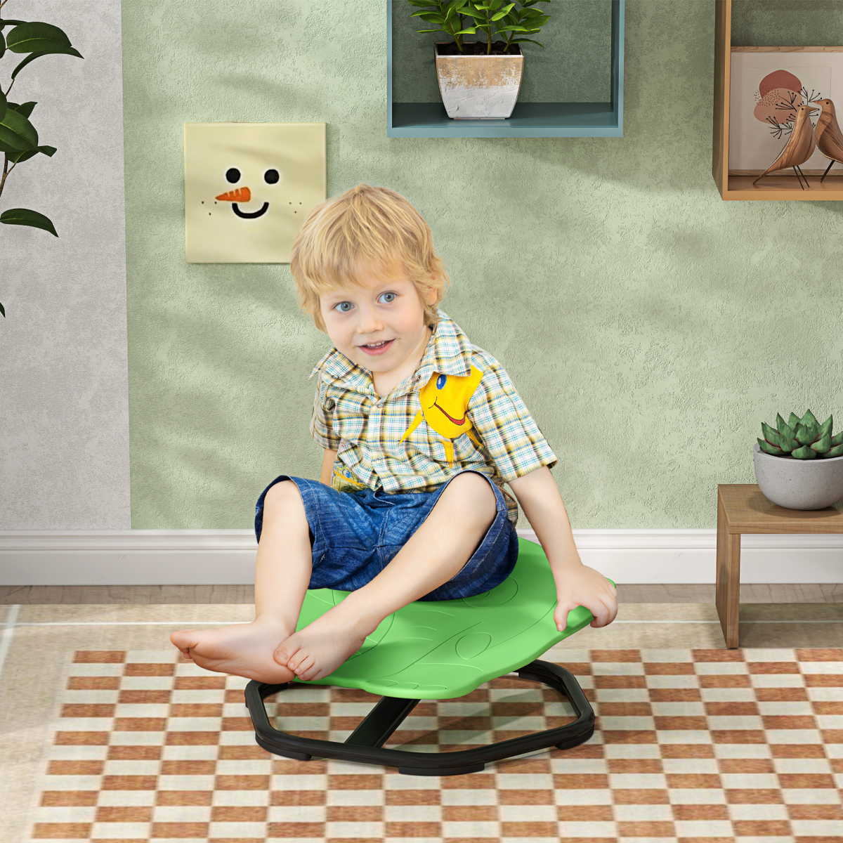 AIYAPLAY Kids Sensory Spinning Chair for Autism, Balance Aid