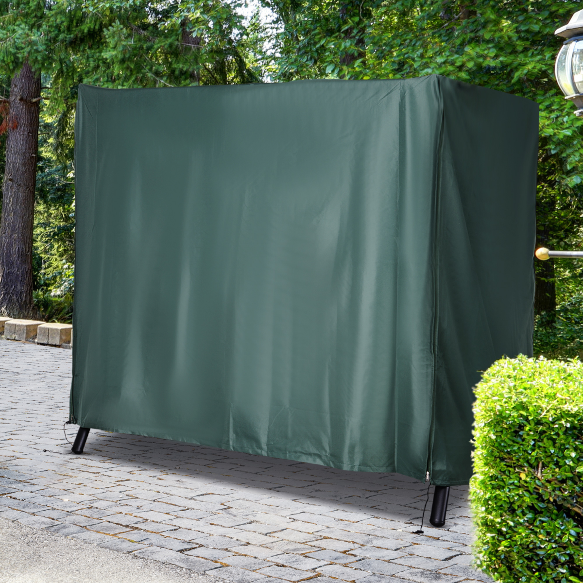 Outsunny 164cm Waterproof Oxford Polyester Swing Chair Cover, Green
