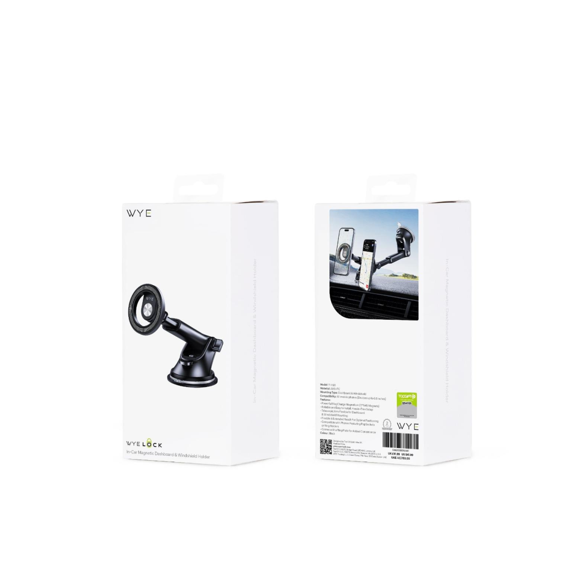 WYELOCK In-Car Magnetic Dashboard & Windshield Holders
