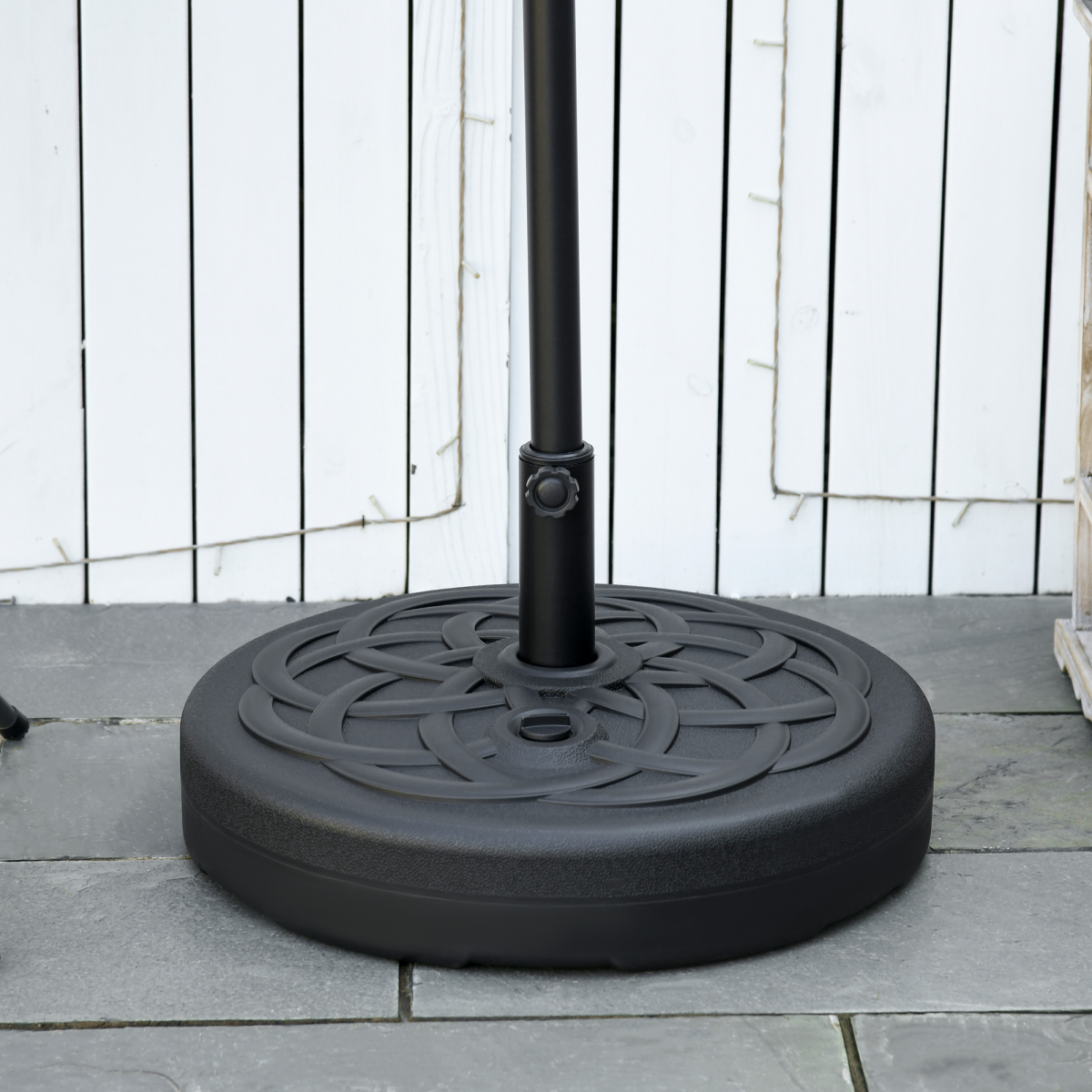 Outsunny Fillable Garden Parasol Base, 25kg Water/35kg Sand Stand