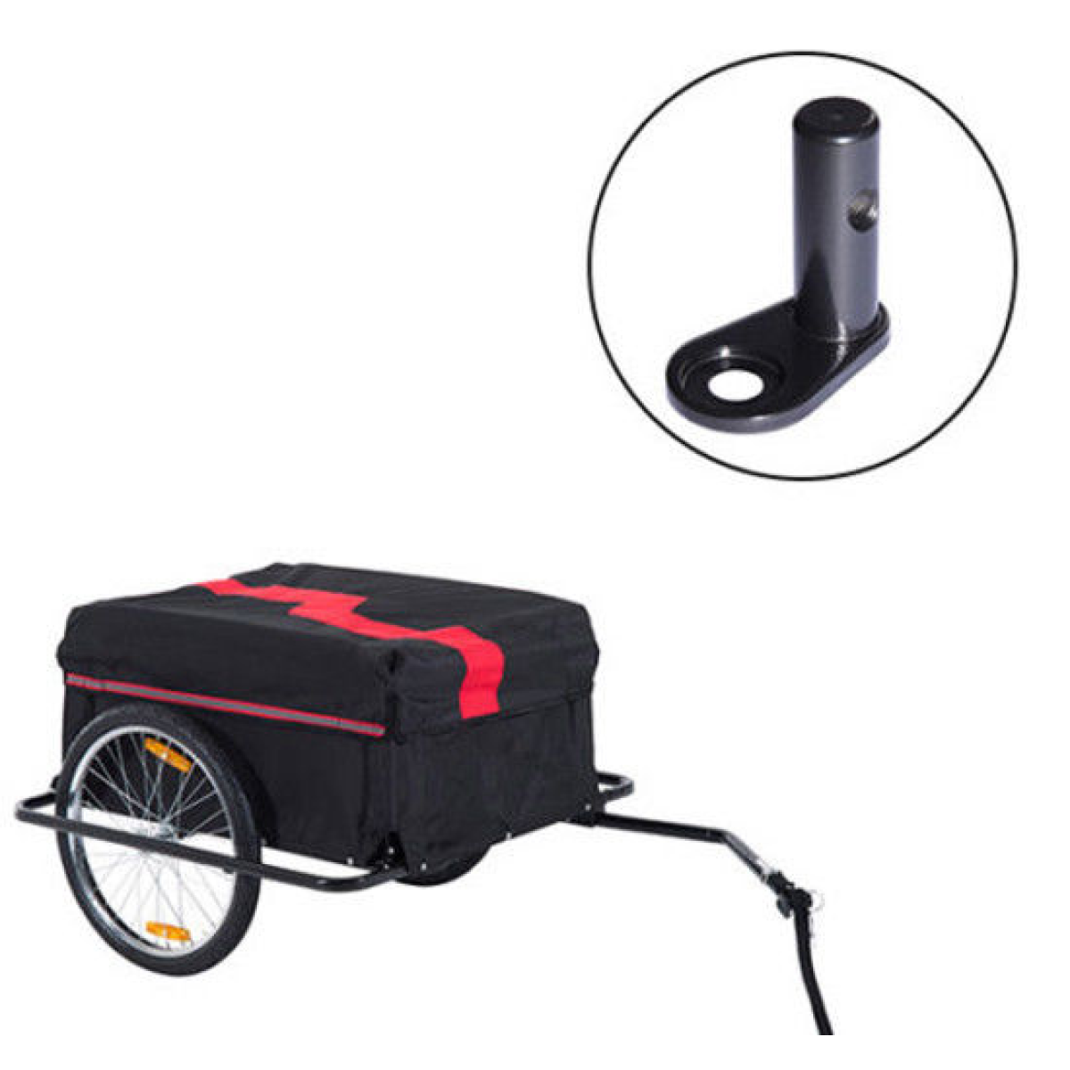 HOMCOM Bike Trailer Hitch Connector for Pet, Baby & Bicycle Trailers