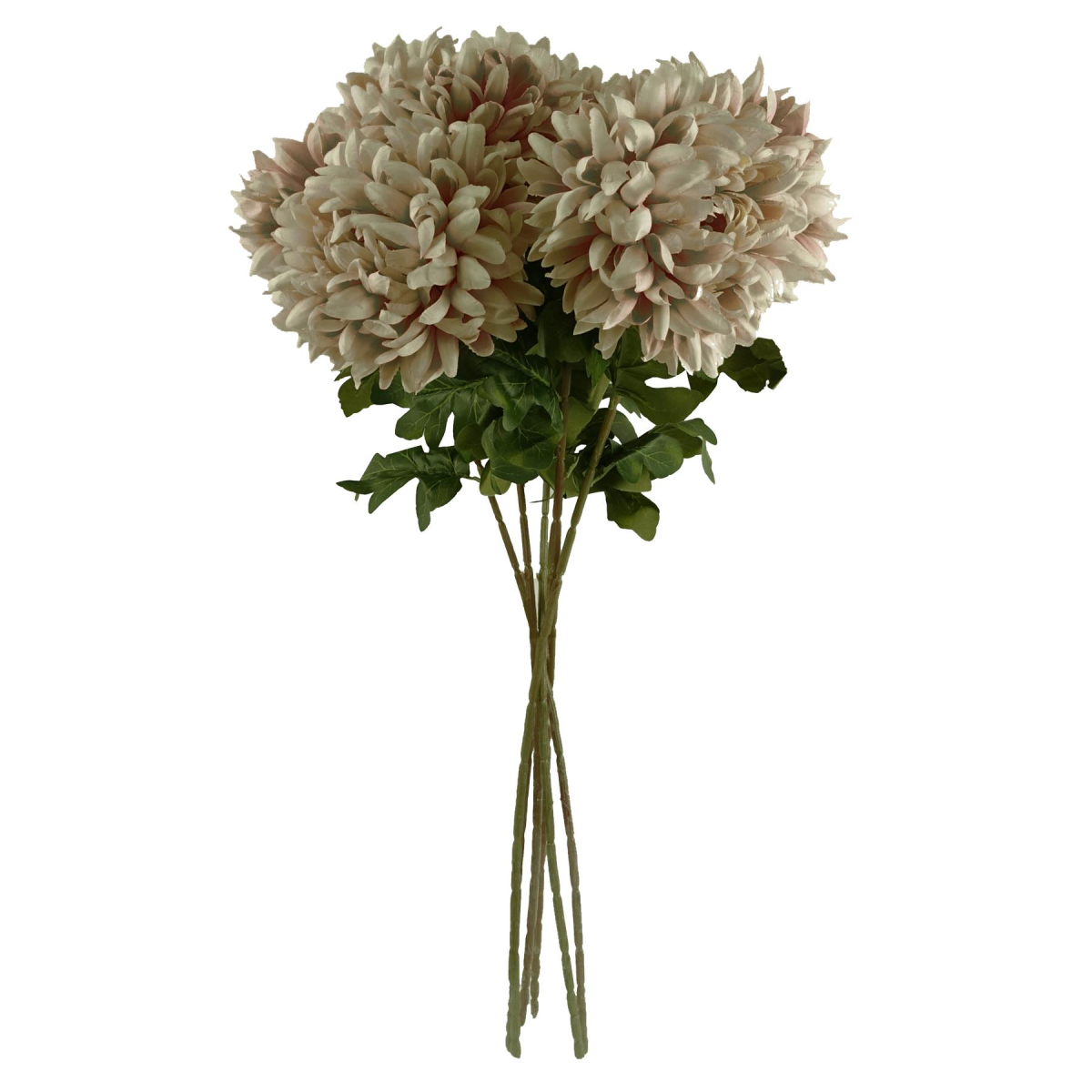 Leaf Pack of 6 75cm Extra Large Mushroom Reflex Chrysanthemum Silk Flowers