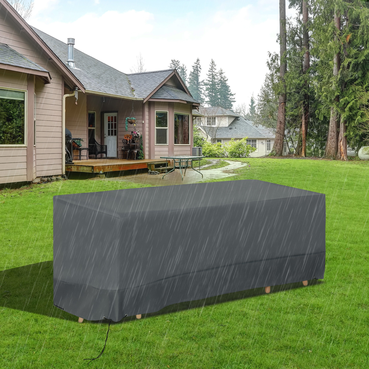 Outsunny 190 x 72cm Outdoor Furniture Cover, 600D Water & UV Resistant
