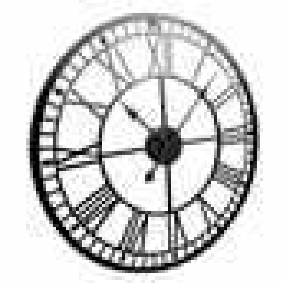 60cm Aged Metal Skeleton Wall Clock with Open Back Architectural Design