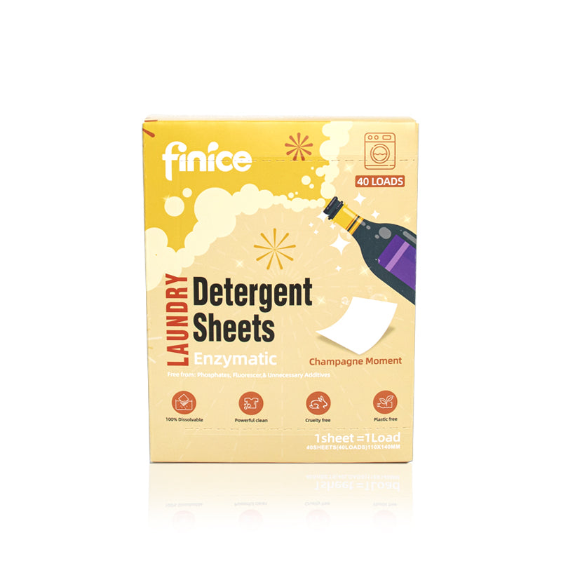 Finice Premium Laundry Detergent Sheets – Advanced Cleaning Power (40 Pack)