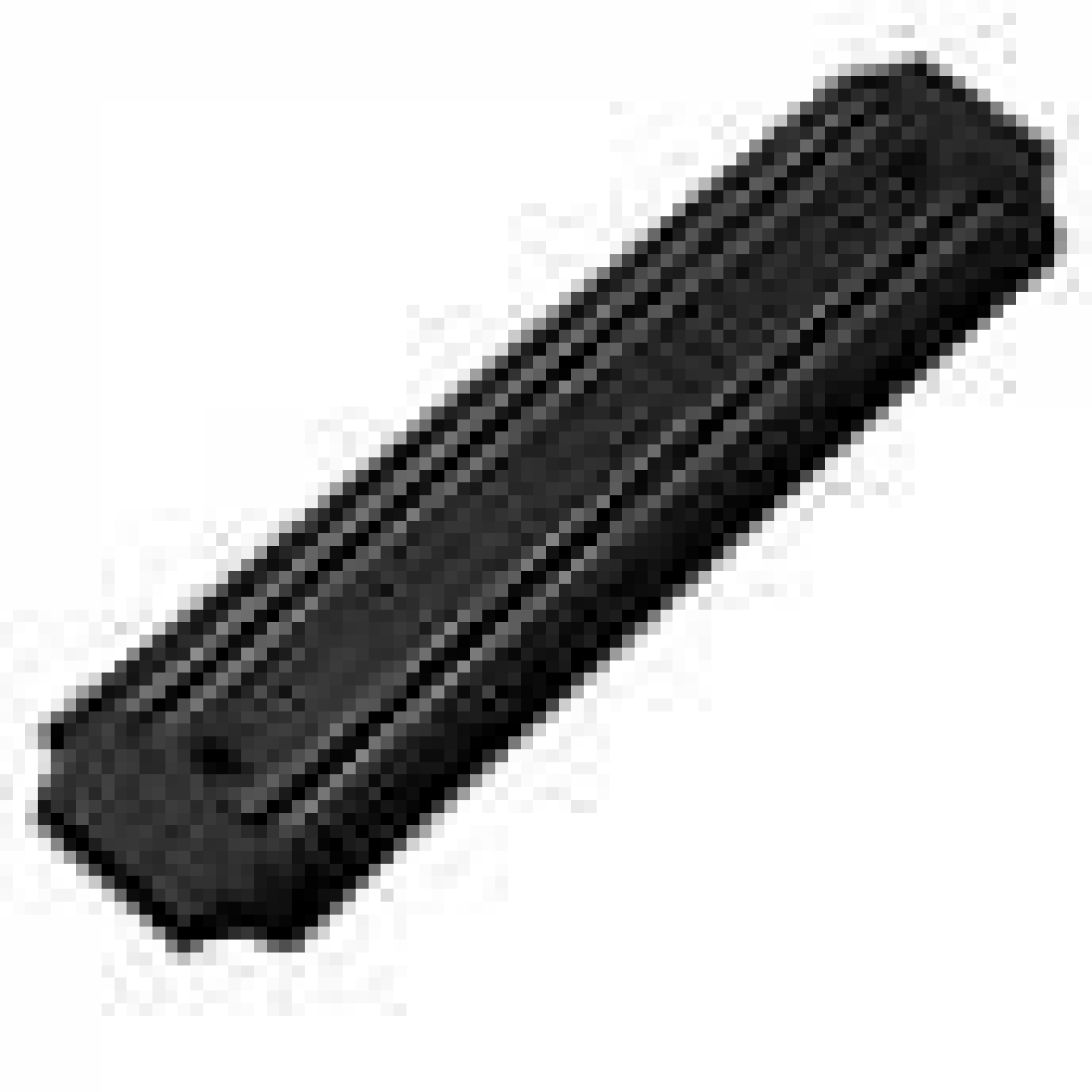 33 cm Black Wall-Mounted Magnetic Knife Holder
