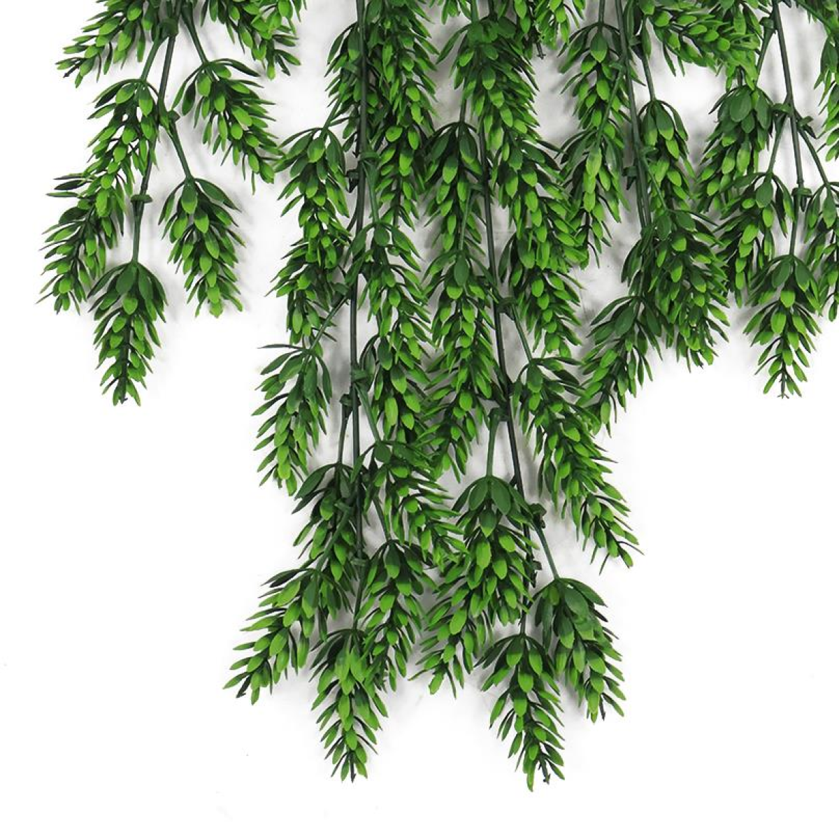 Leaf 128cm Hanging Artificial Clustered Fern Plant, UV and Fire Resistant