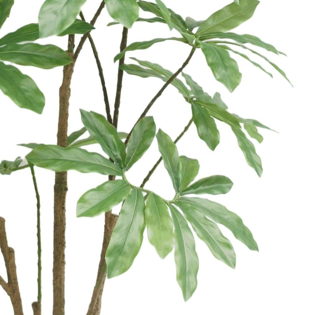 Leaf 150cm Dwarf Umbrella Realistic Artificial Schefflera Tree in Black Pot