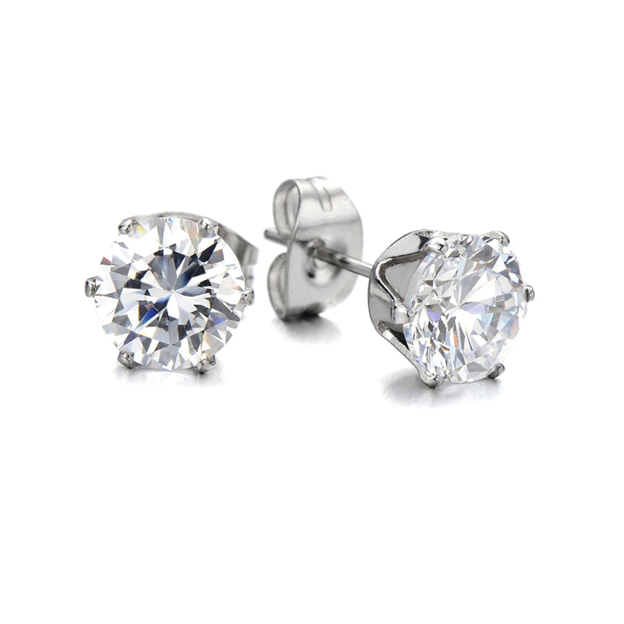 30th Birthday Cubic Zirconia Stud Earrings & Gold Balloons Mini Gift Hamper