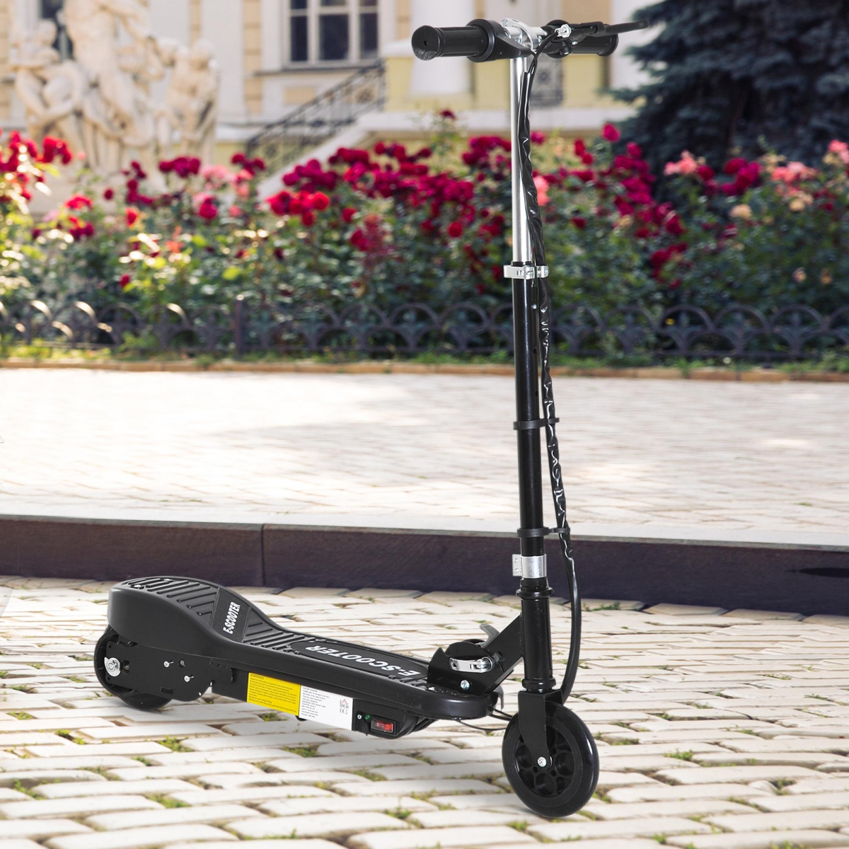 Folding Kids Electric Scooter for Ages 7-14, 12V Rechargeable Battery, 12km/h, Foldable with Front Brake