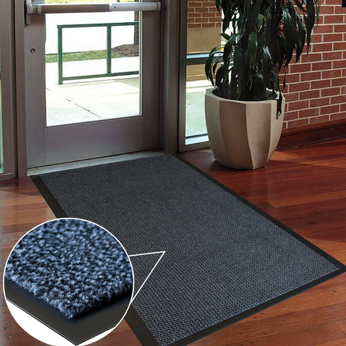 Blue 60 x 120 Hard Wearing Barrier Mat for High Traffic Areas