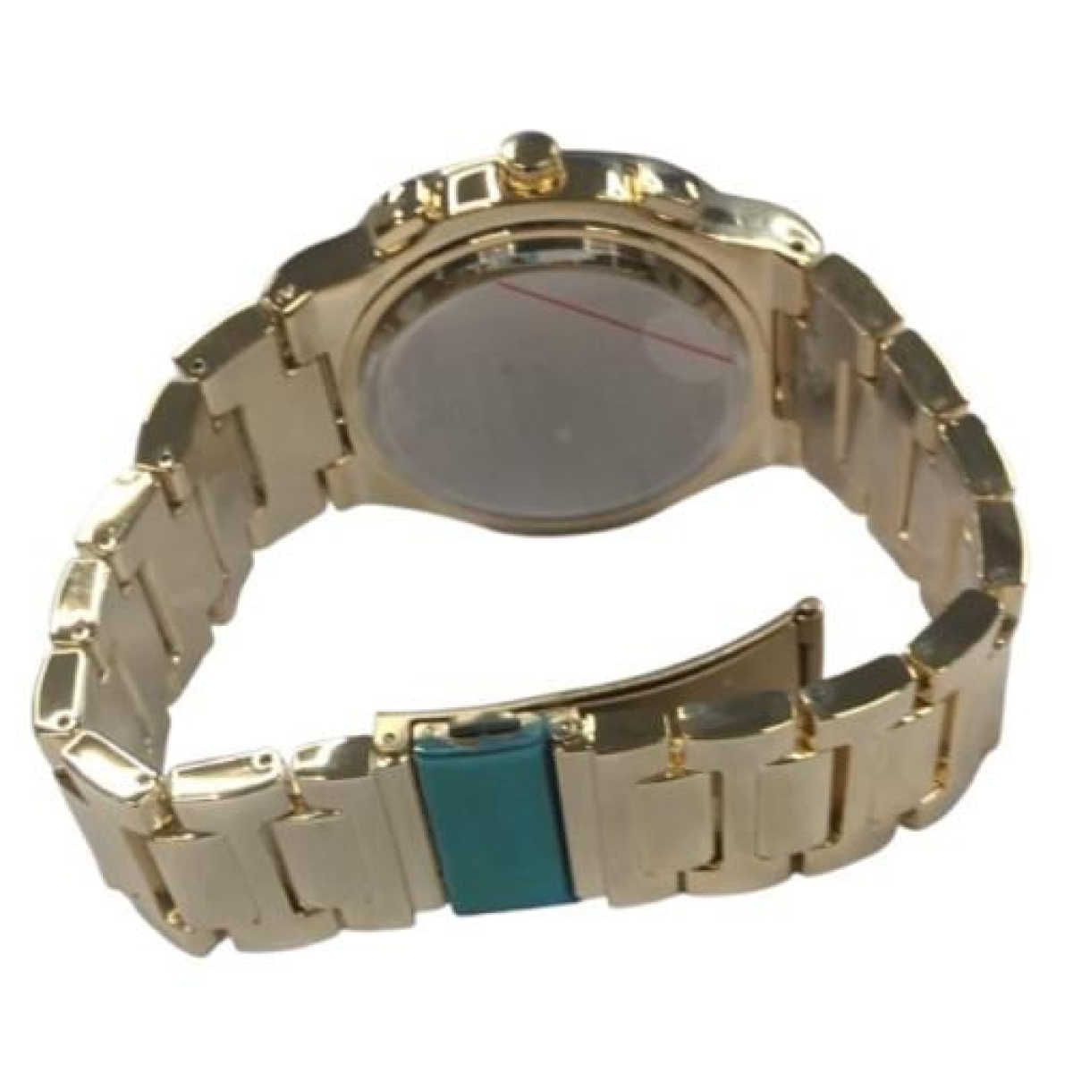 NY LONDON GENTS BLING WATCH PI-7644 GUN-GOLD