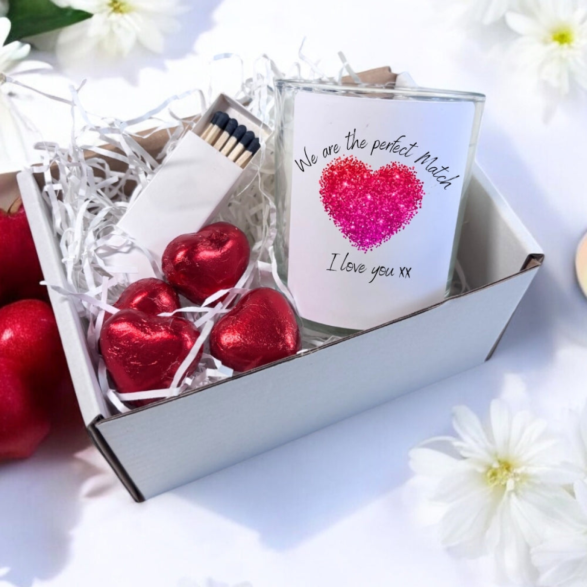 Perfect Match Candle Gift Set | Wedding Gift Couples Names | Brides Gift UK | Couple Wedding Gifts | Engagment Candle Gift UK