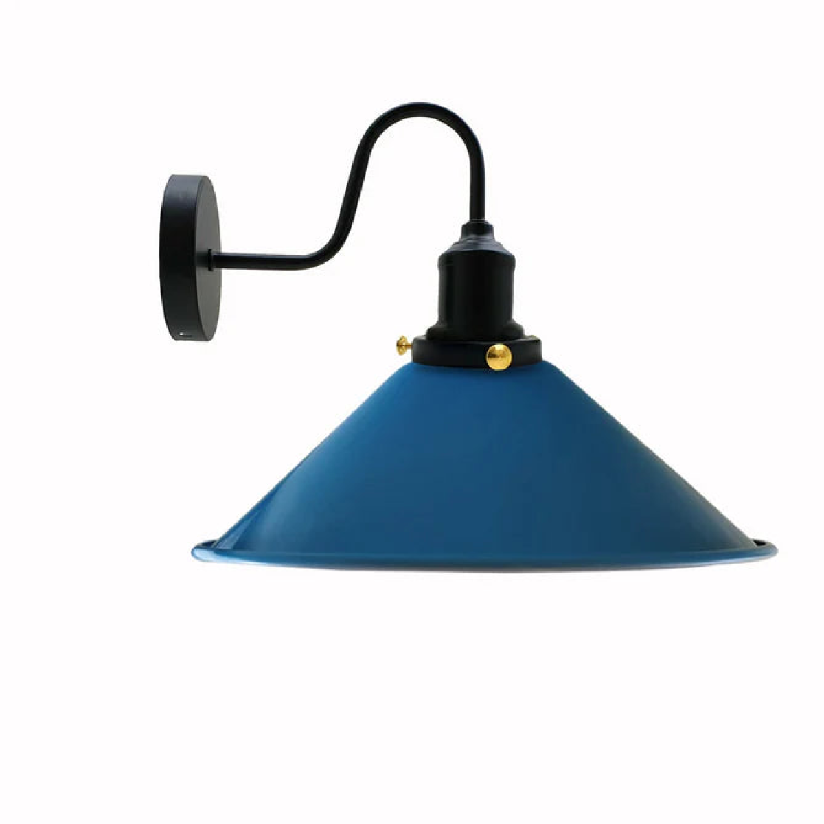 Blue Vintage Retro Industrial Swan Neck Metal Arm E27 Wall Light Lamp~2483