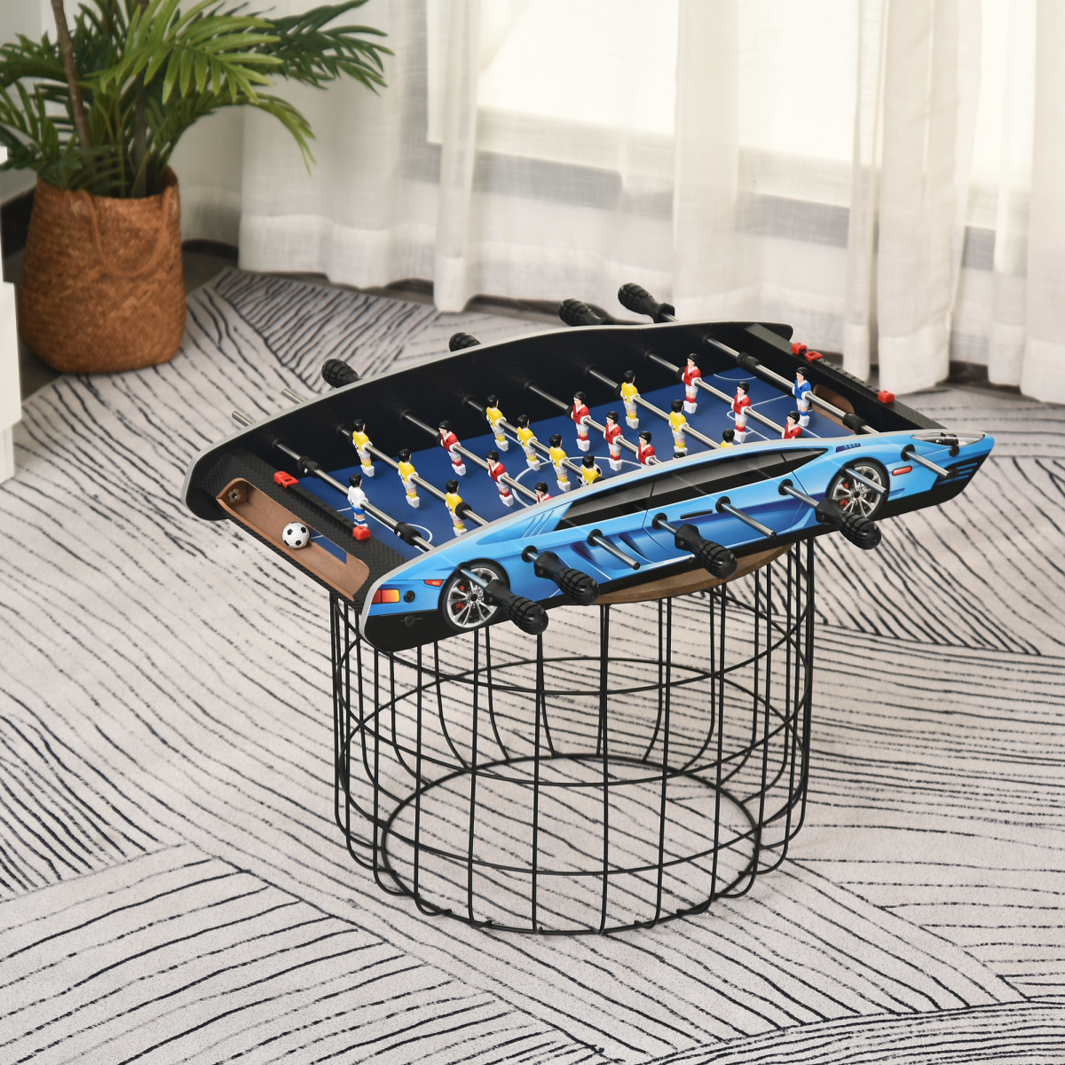 2ft Foosball Table Arcade Competition Sized for Kids and Adults, Indoor, HOMCOM