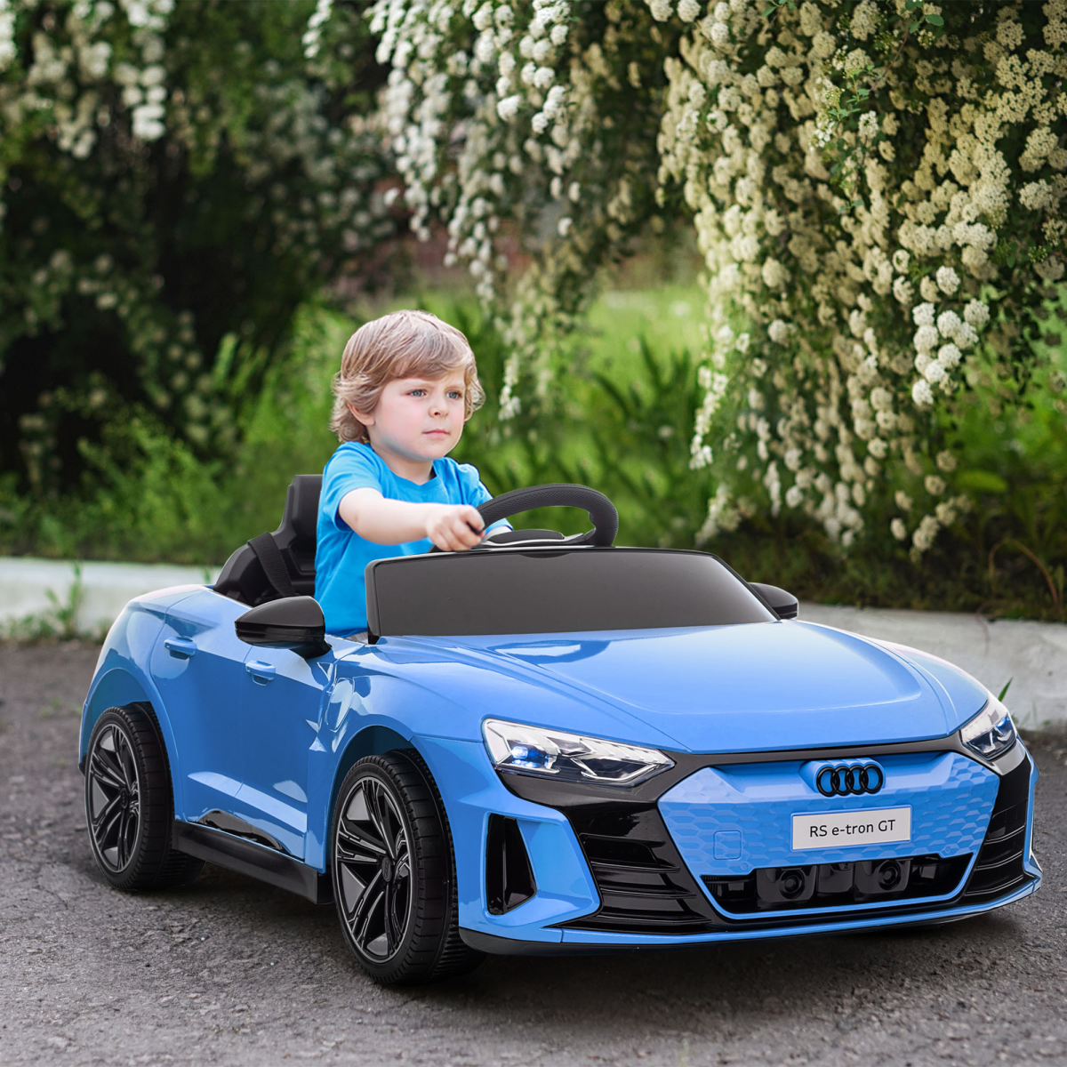 Licensed Audi RS e-tron GT 12V Kids Electric Ride-On Car with Remote, Blue